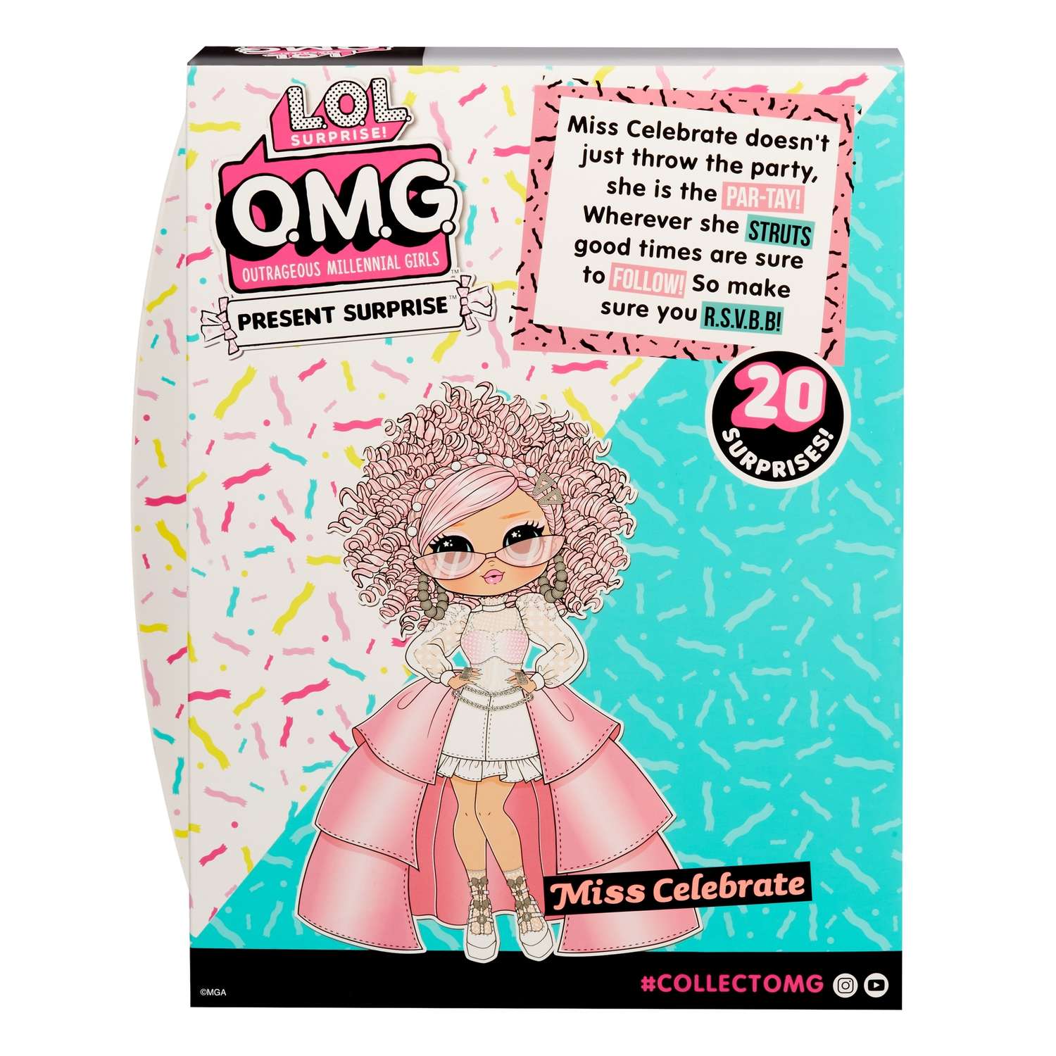 Кукла L.O.L. Surprise! OMG Birthday Doll Miss Celebrate 579755EUC 579755EUC - фото 4