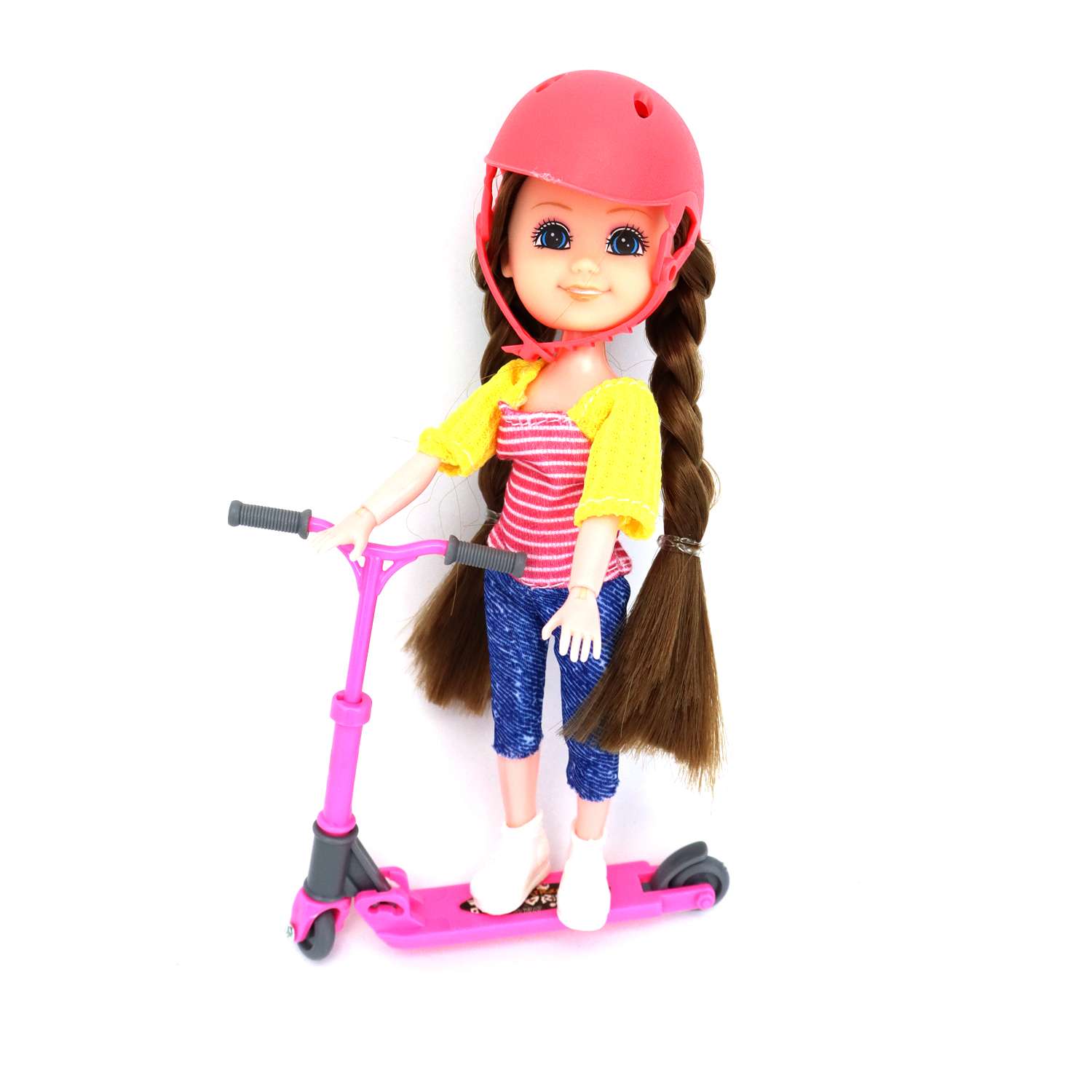 Кукла ND PLAY Нина на прогулке с аксессуарами самокат 306746 - фото 2