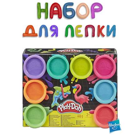 Набор игровой Hasbro Масса для лепки 8 банок Животные