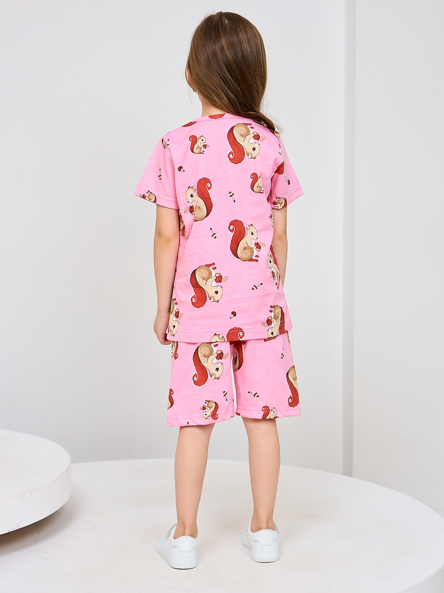 Костюм Mil Art kids 1902201547SUIT-SHORTS-LETO-PINK - фото 7