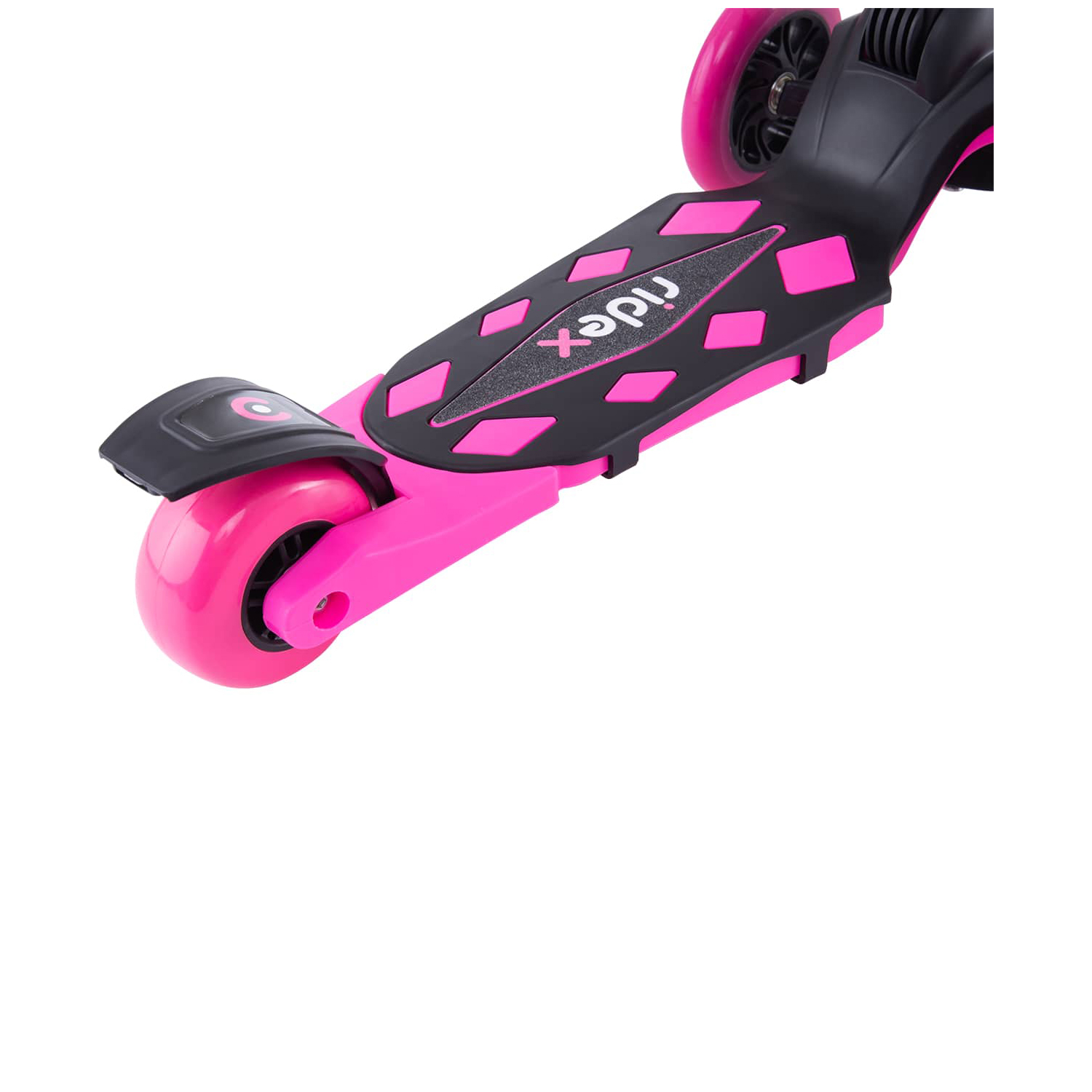 Самокат RIDEX трехколесный 3 wheels scooter Robin 120/80 neon pink - фото 7