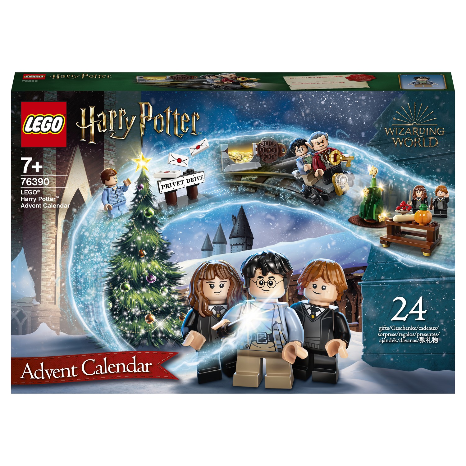 Конструктор LEGO Harry Potter Новогодний календарь 76390 купить по цене  1499 ₽ в интернет-магазине Детский мир