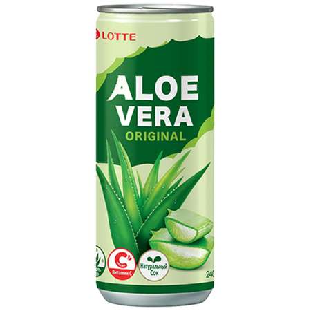 Напиток безалкогольный Lotte Aloe Vera Original негазированный 0.24л