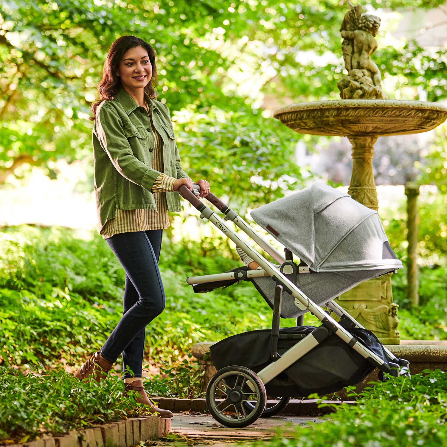 Коляска прогулочная UPPAbaby Cruz V2 Stella серебристый меланж - фото 20