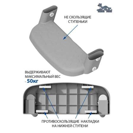 Накладка на сиденье унитаза RIKI TIKI FG3616 с лесенкой розовый