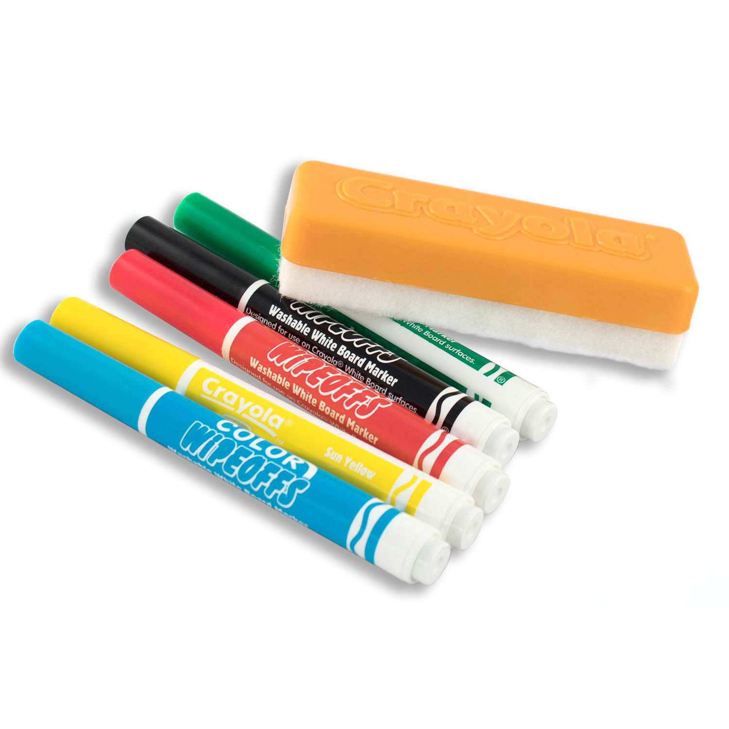 Фломастеры Crayola стираемые с губкой 5 цветов 98-9302 - фото 1