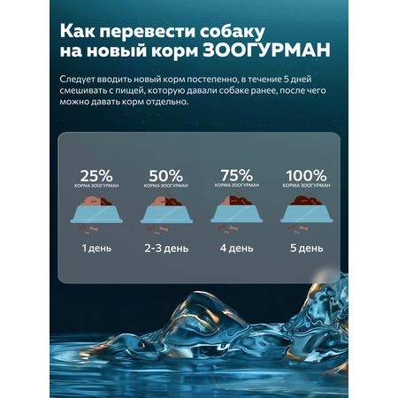 Корм влажный Зоогурман HOLISTIC Телятина с зеленой фасолью, 350 г х 12 шт