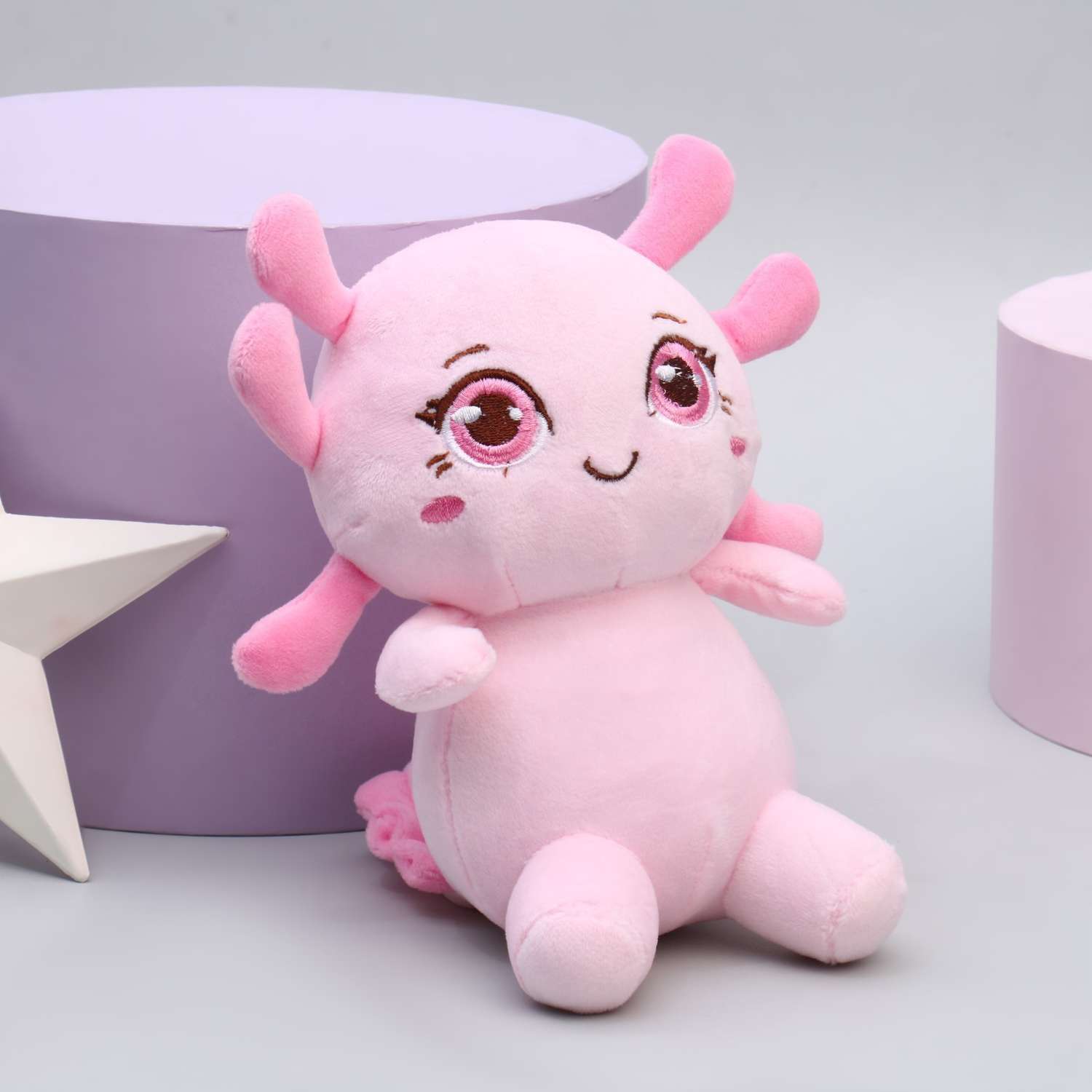 Мягкая игрушка Milo Toys «Аксолотль» цвет розовый - фото 7