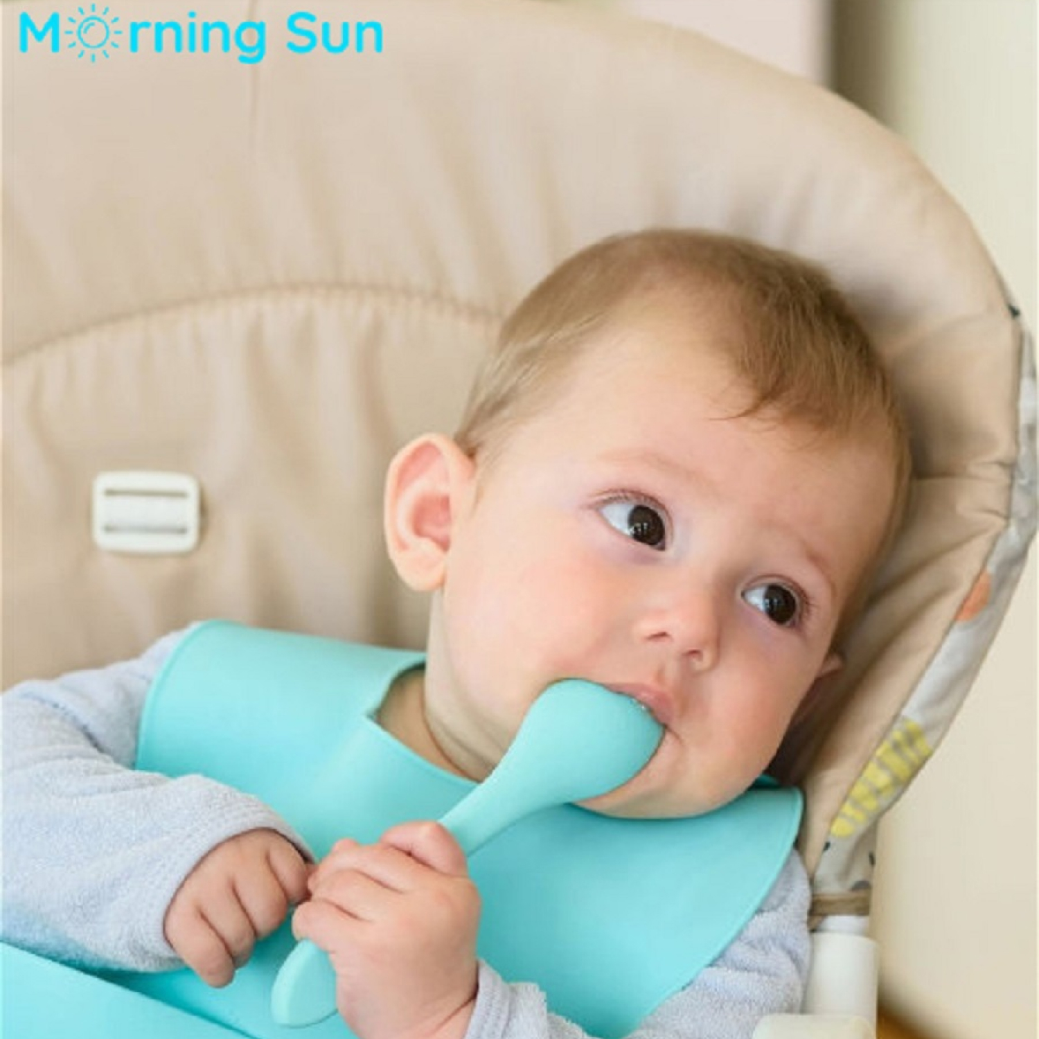 Набор посуды Morning Sun силиконовый Toddler голубой - фото 6