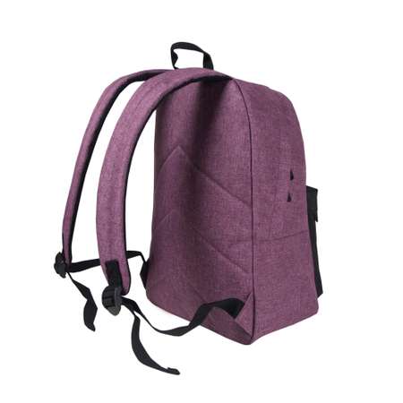 Рюкзак TORBER GRAFFI фиолетовый с карманом черного цвета