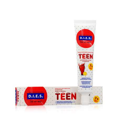 Детская зубная паста D.I.E.S Кола и лимон от 7 до 18 лет 60 мл