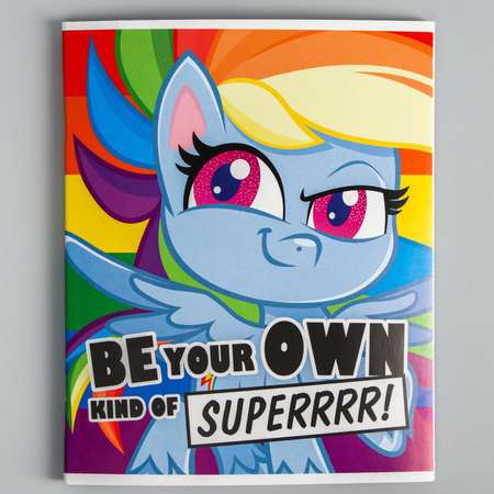 Тетрадь Hasbro 48 листов в клетку «Радуга Дэш» My Little Pony