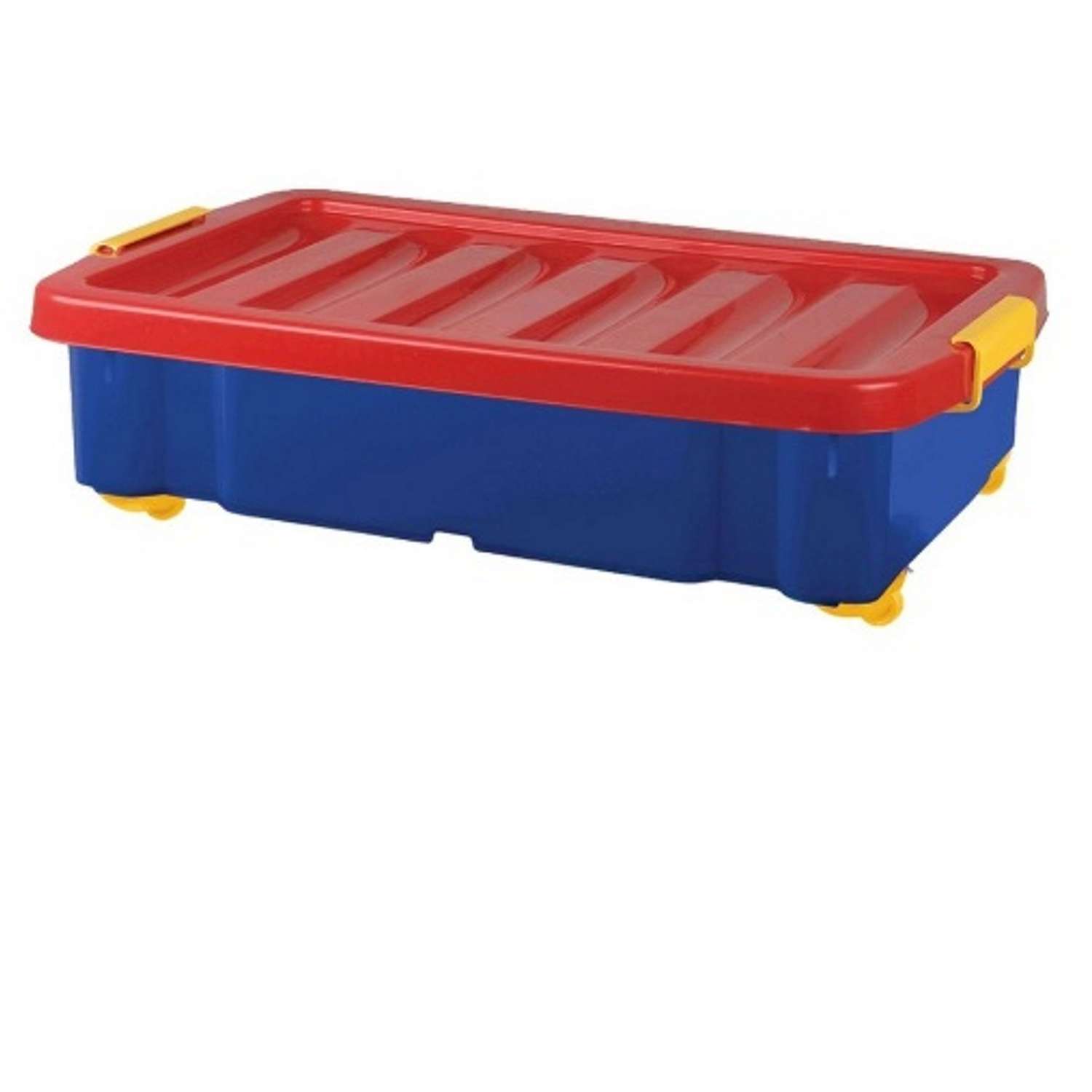 Ящик для игрушек PLASTIC REPABLIC baby на колесах с крышкой пластиковый 30 л - фото 3