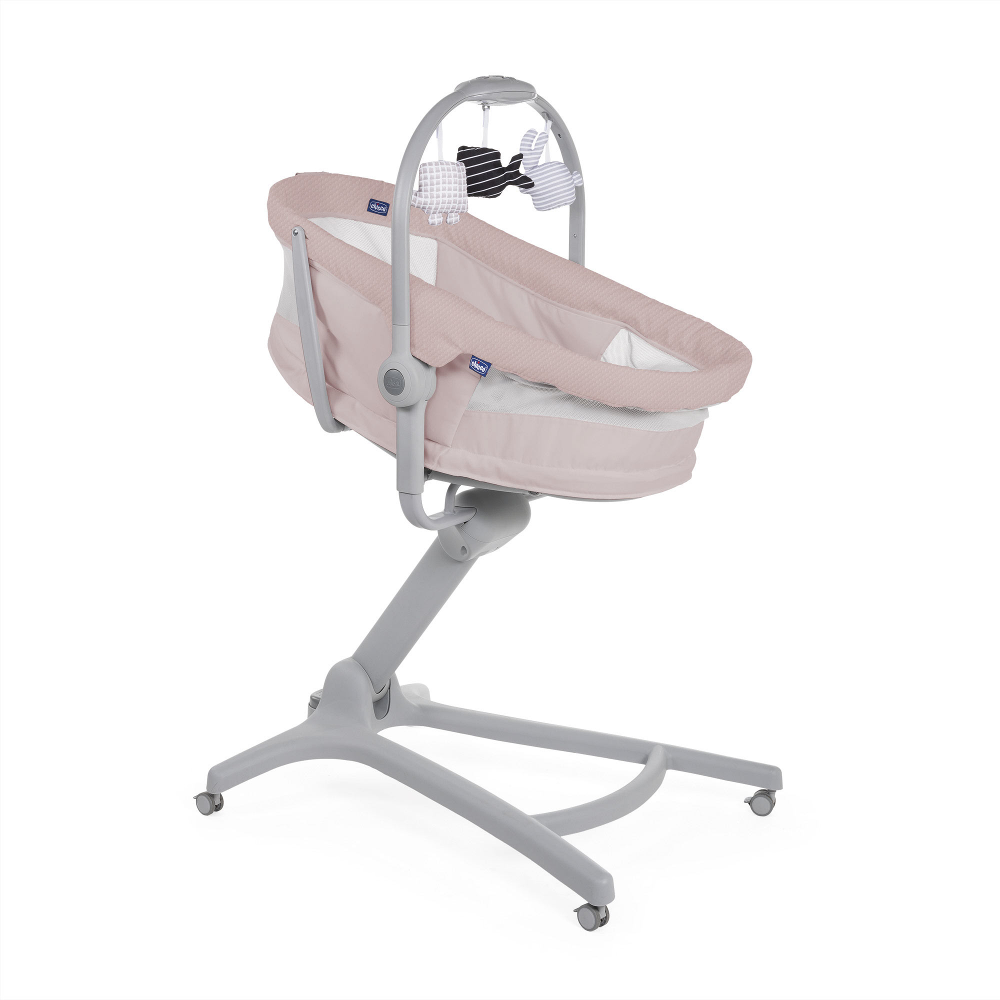 Детская кроватка Chicco Baby Hug - 4 in 1 Air Rose овальная, (розовый) - фото 2