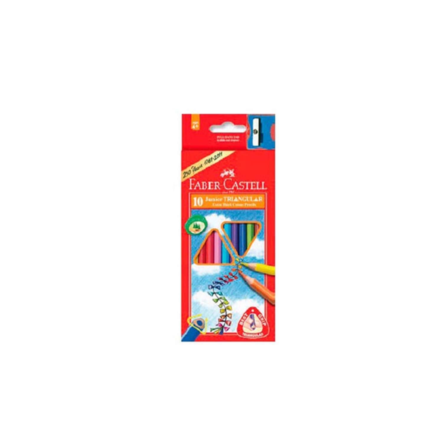 Карандаши цветные Faber Castell Junior Grip 10цветов 116510 - фото 1