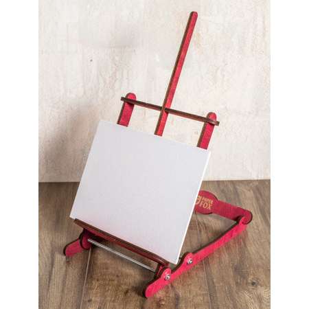 Настольный мольберт PaperFox Деревянный для рисования и рукоделия малиновый