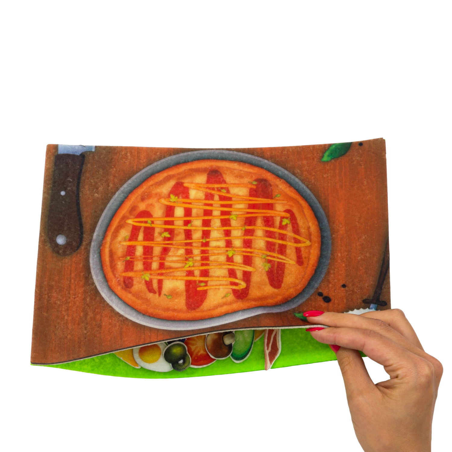Игры на липучках LipLip Сытная пицца с игровым полем - фото 2