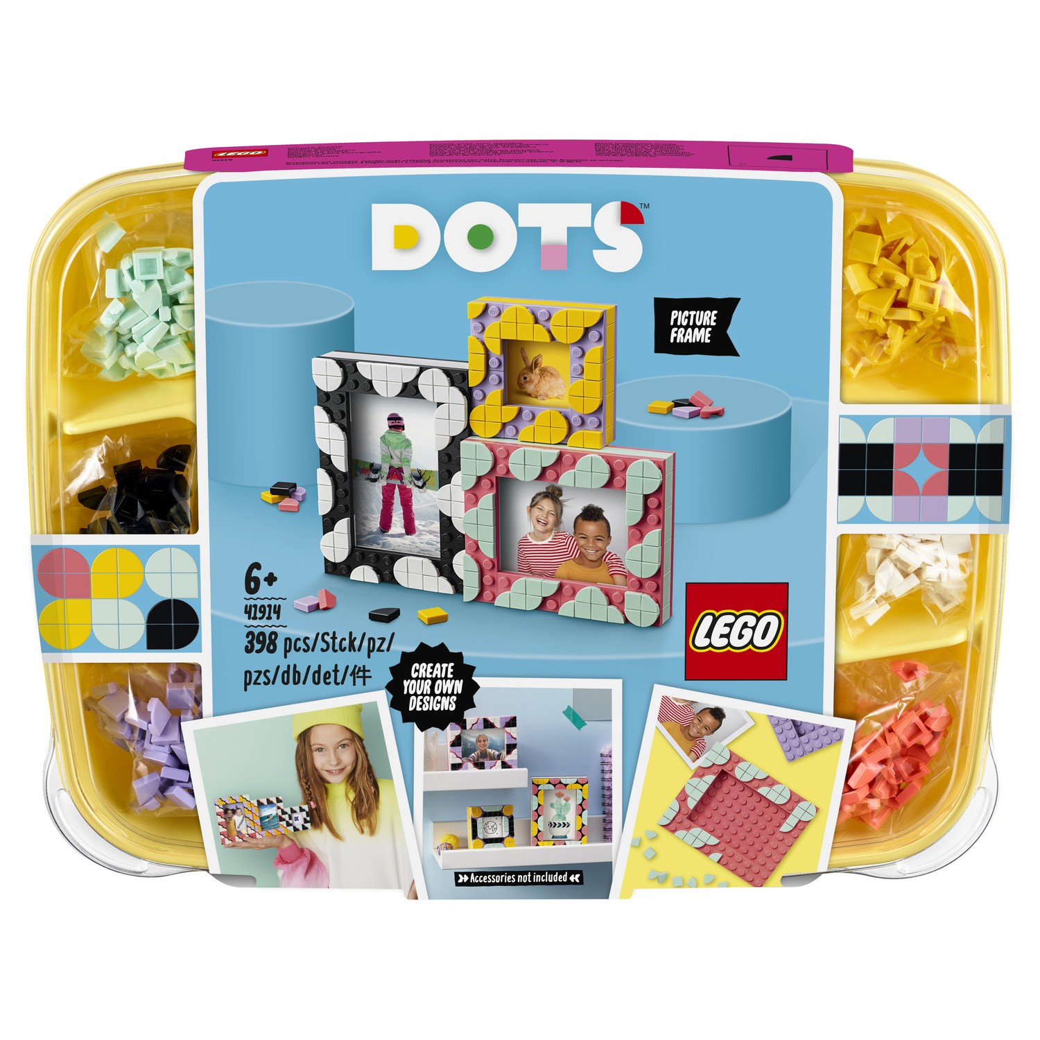 Конструктор LEGO Dots Фоторамки 41914 купить по цене 99 ₽ в  интернет-магазине Детский мир