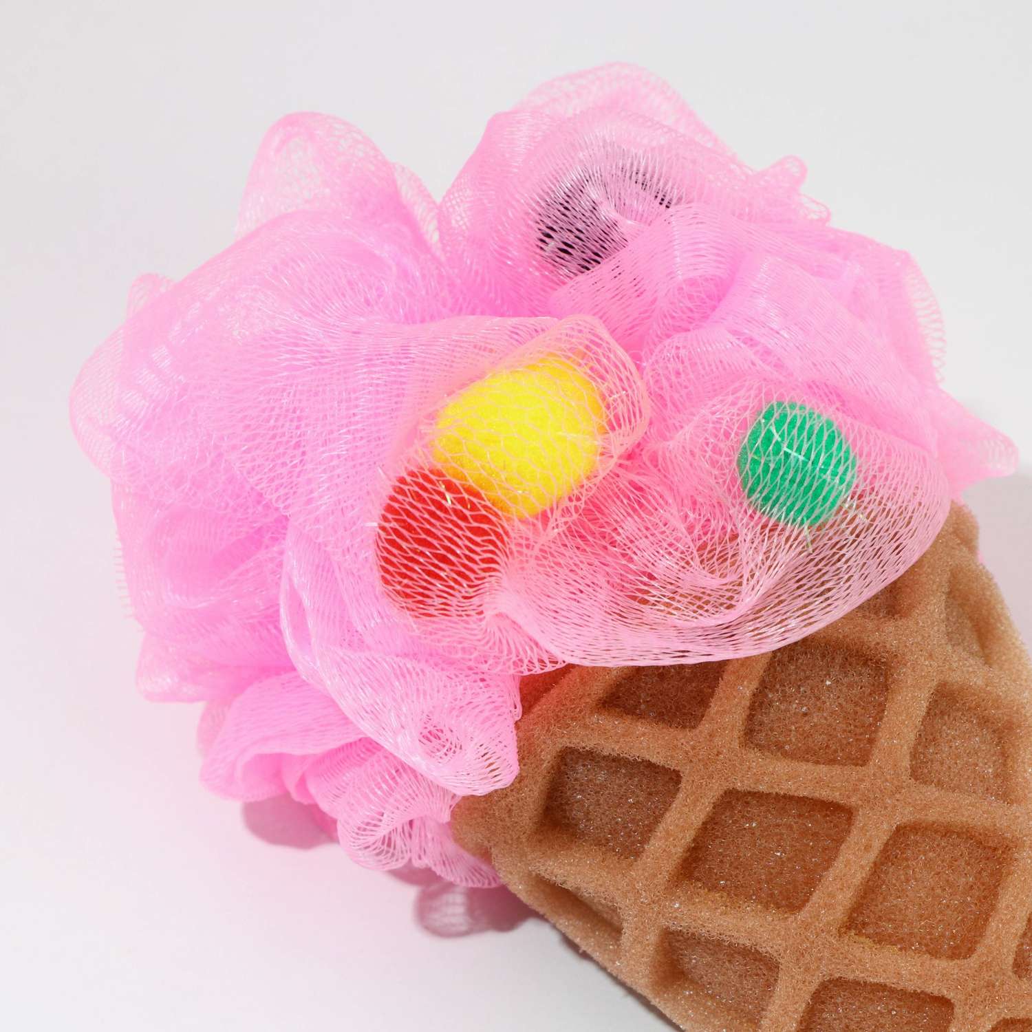 Подарочный набор Чистое счастье «Для тебя» гель для душа во флаконе шоколад и мочалка в форме мороженого - фото 5