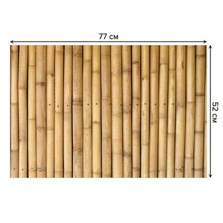 Коврик для ванной JoyArty Прочный бамбук