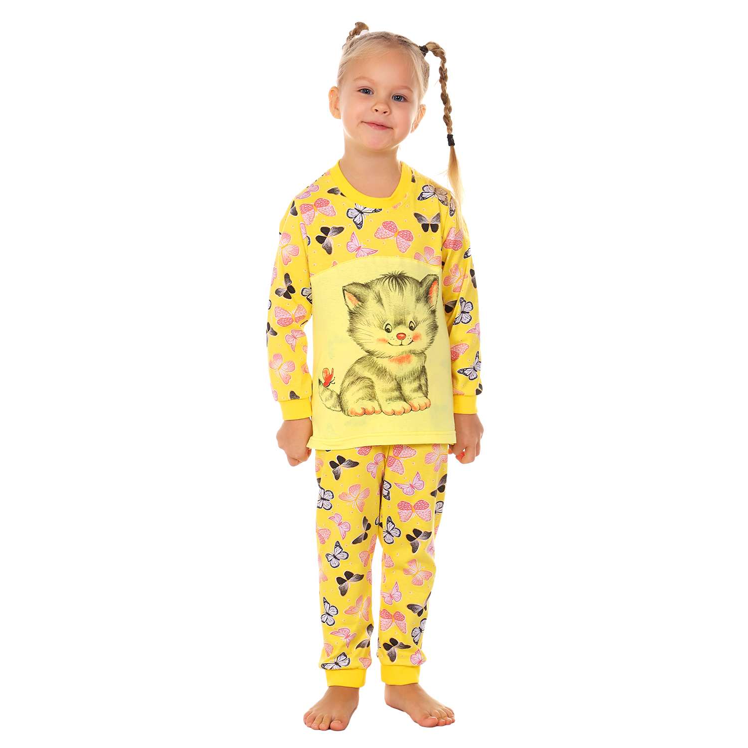 Пижама Детская Одежда 0025К/желтый - фото 1