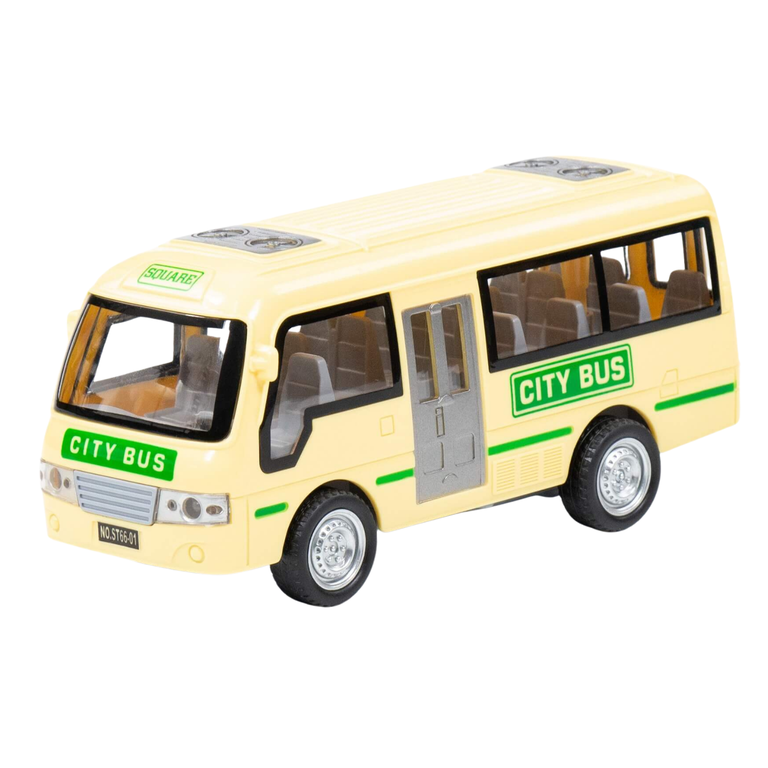 Машинка Полесье Городской автобус инерционный со светом и звуком 78964 - фото 1