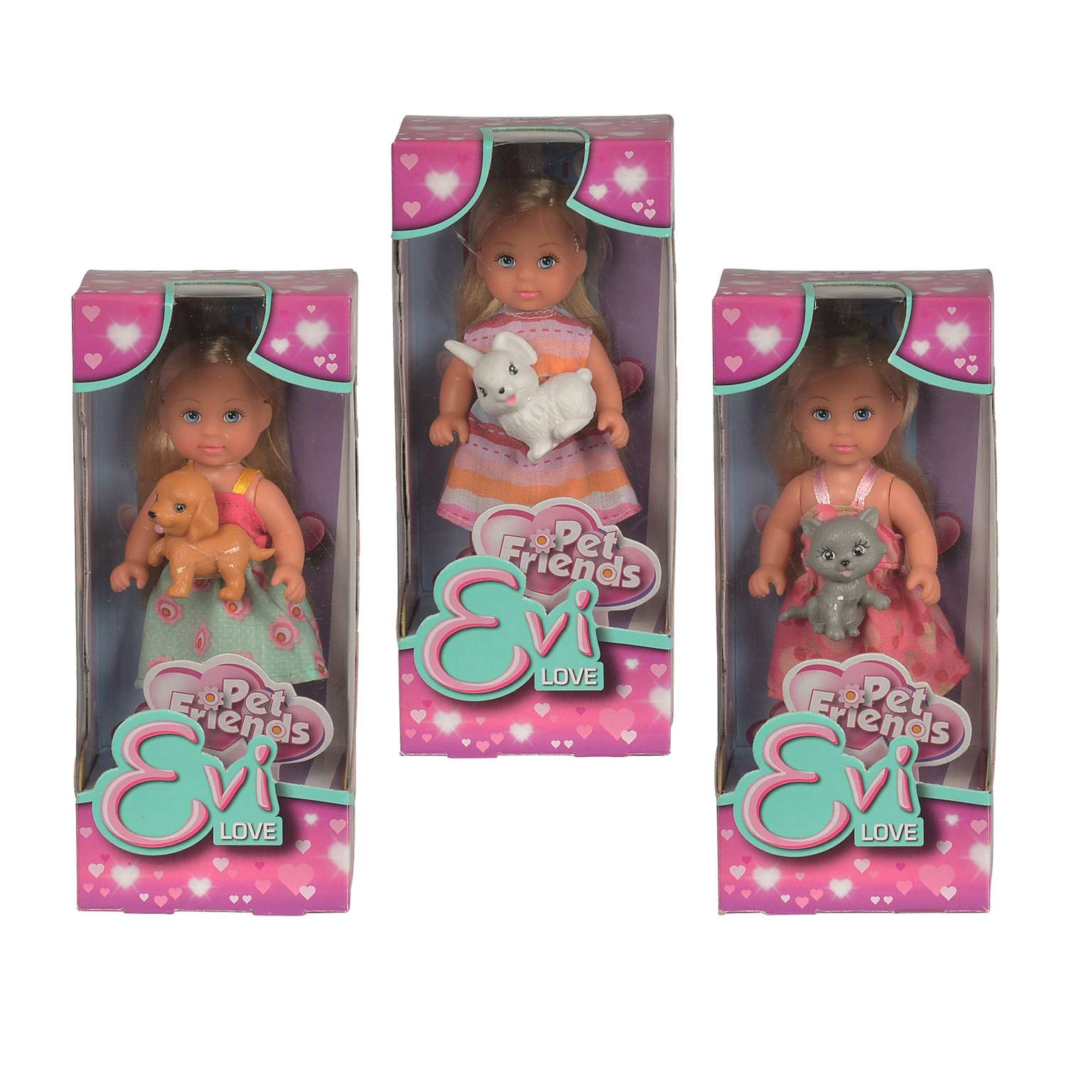 Кукла Evi Еви с зверюшкой 12 см в ассортименте 5730513 - фото 1