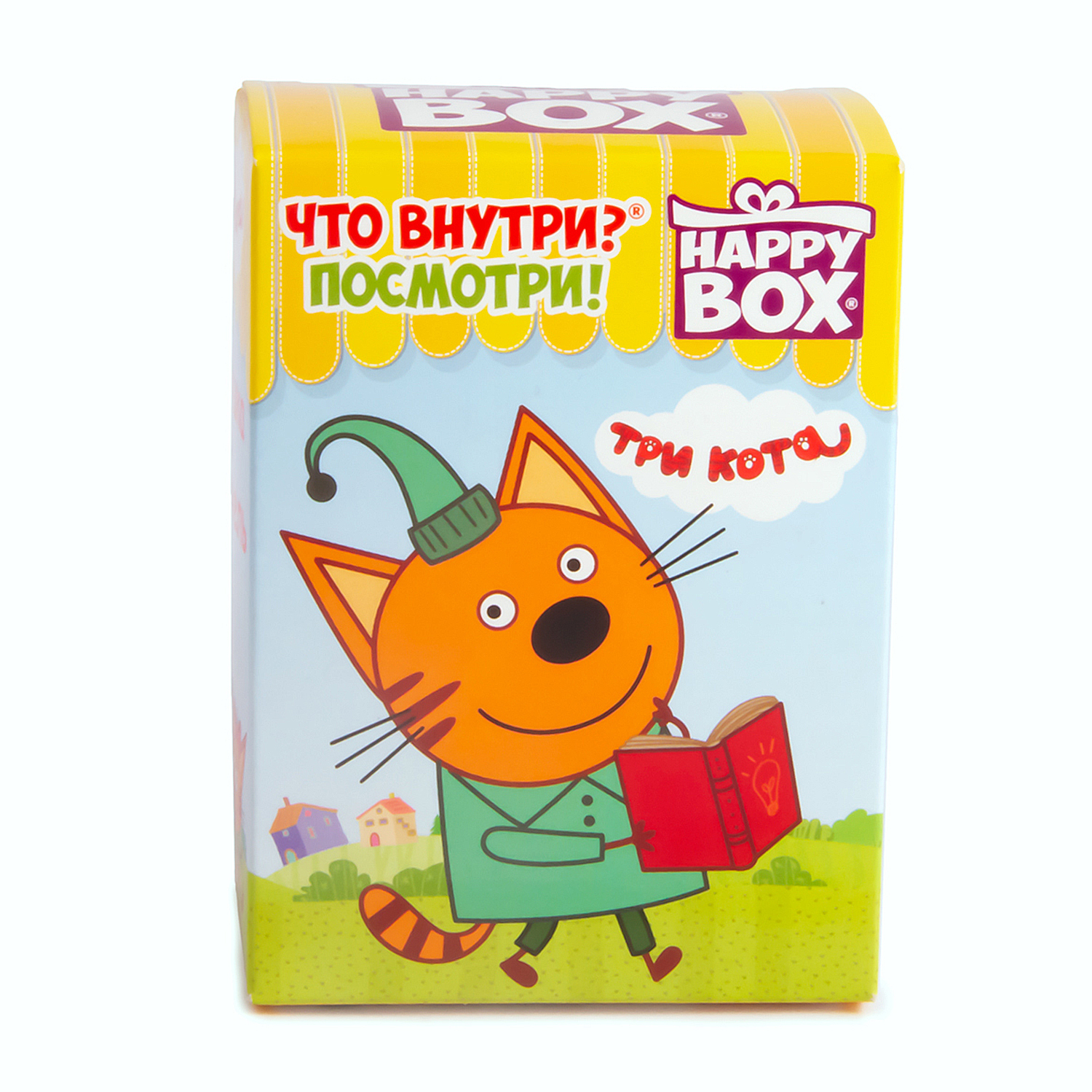 Леденцы Три кота Happy Box +игрушка в непрозрачной упаковке (Сюрприз) 18г с  3лет купить по цене 144 ₽ в интернет-магазине Детский мир