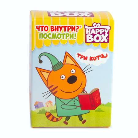 Леденцы Три кота Happy Box +игрушка в непрозрачной упаковке (Сюрприз) 18г с 3лет