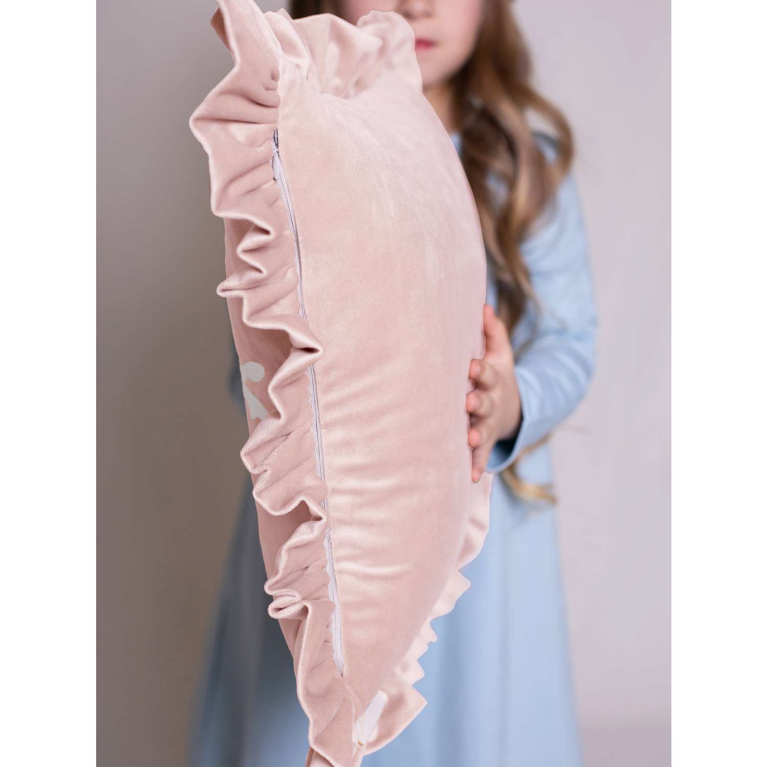Подушка декоративная детская Мишель Балерина цвет розовая пудра - фото 4