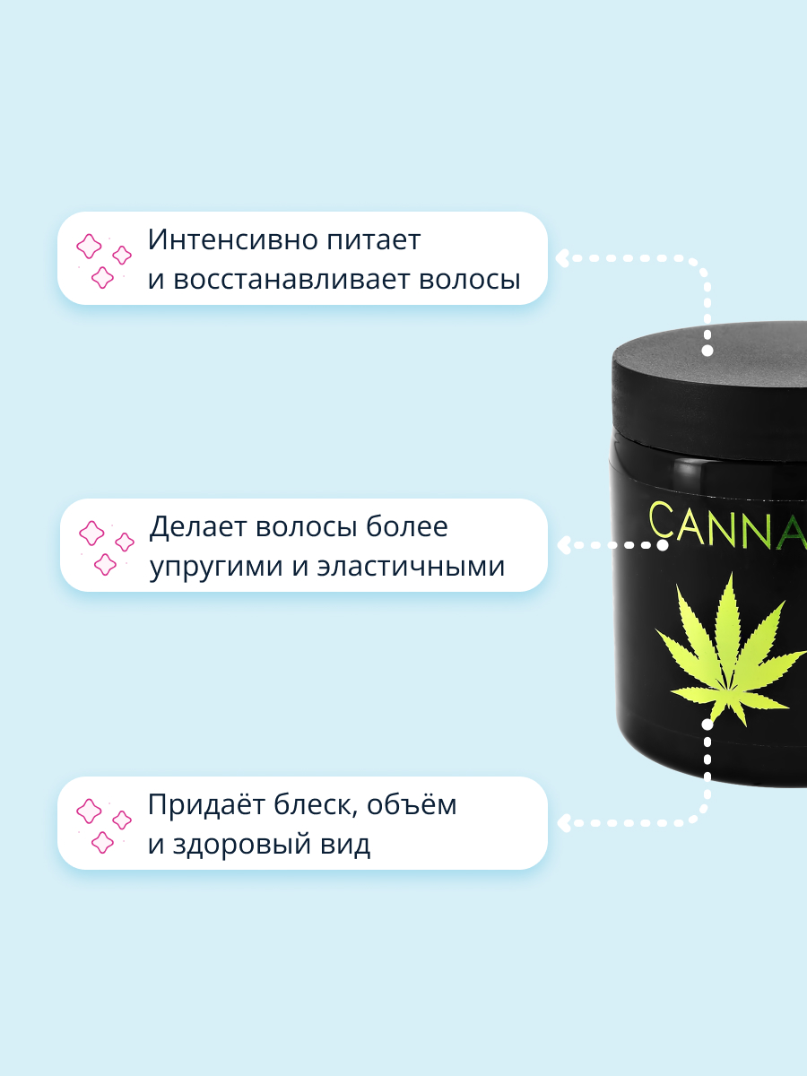 Маска для волос Sea of Spa Cannabio с конопляным и аргановым масломдля всех типов волос 500 мл - фото 3