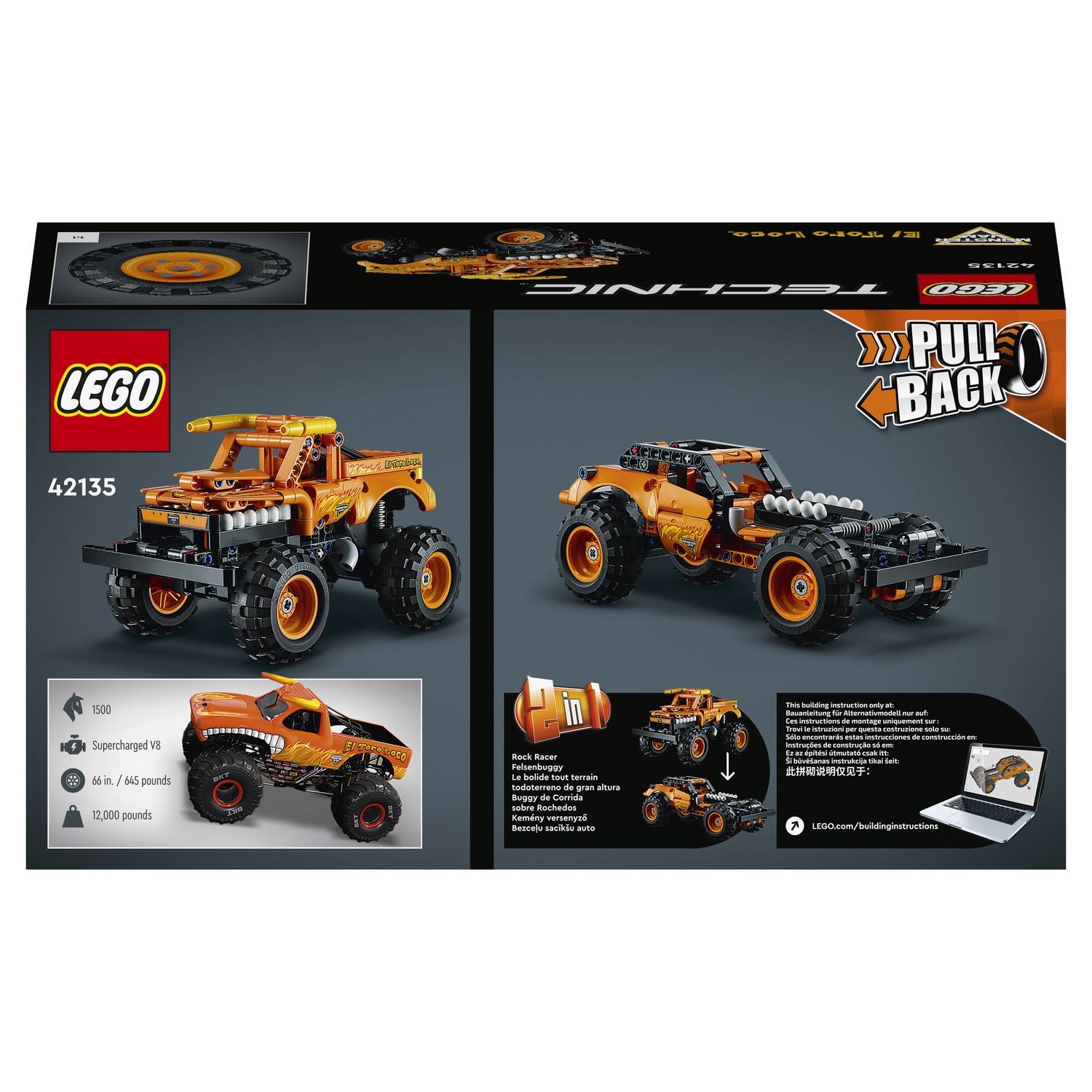 Конструктор LEGO Technic Monster Jam El Toro Loco 42135 - фото 3