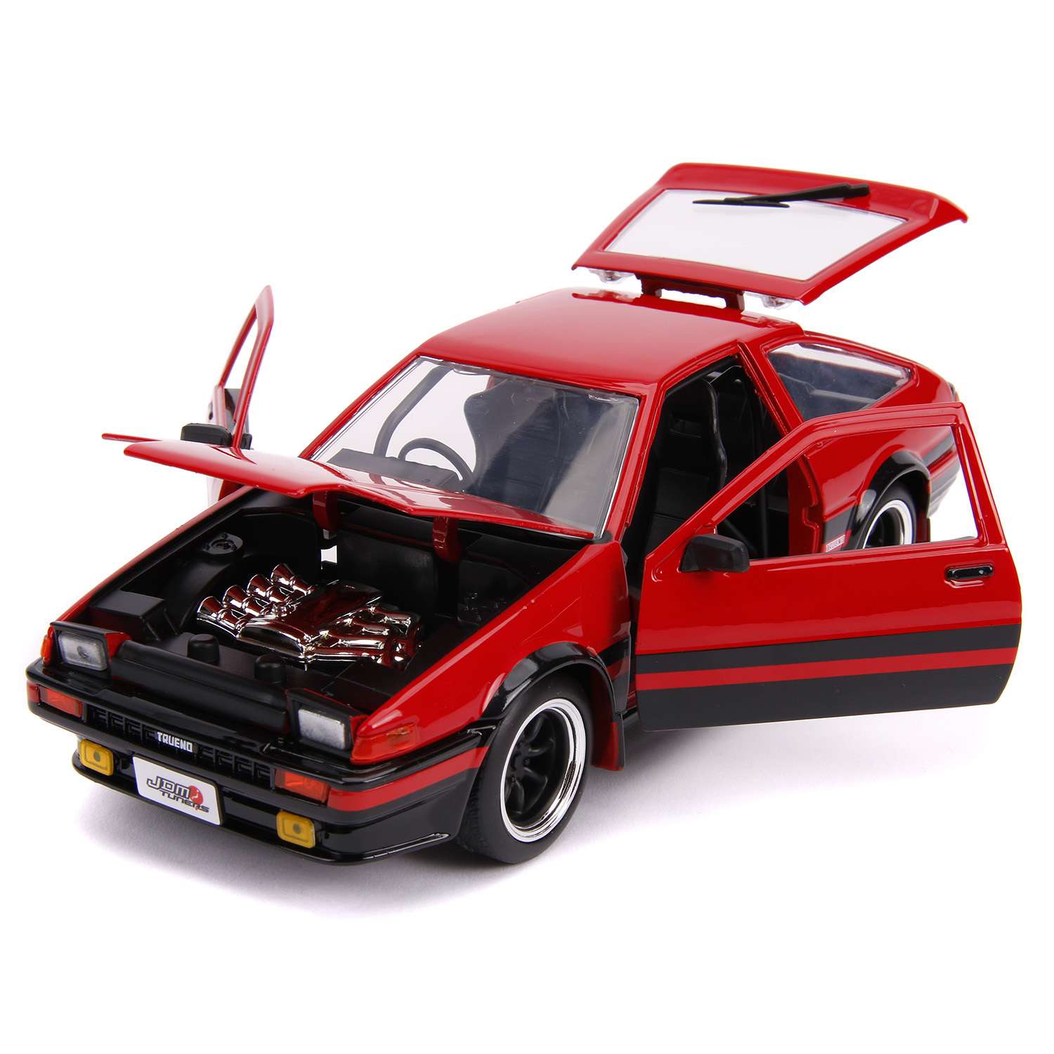 Машина Jada 1:24 Toyota Trueno AE86 1986 Красная 99577 99577 - фото 11