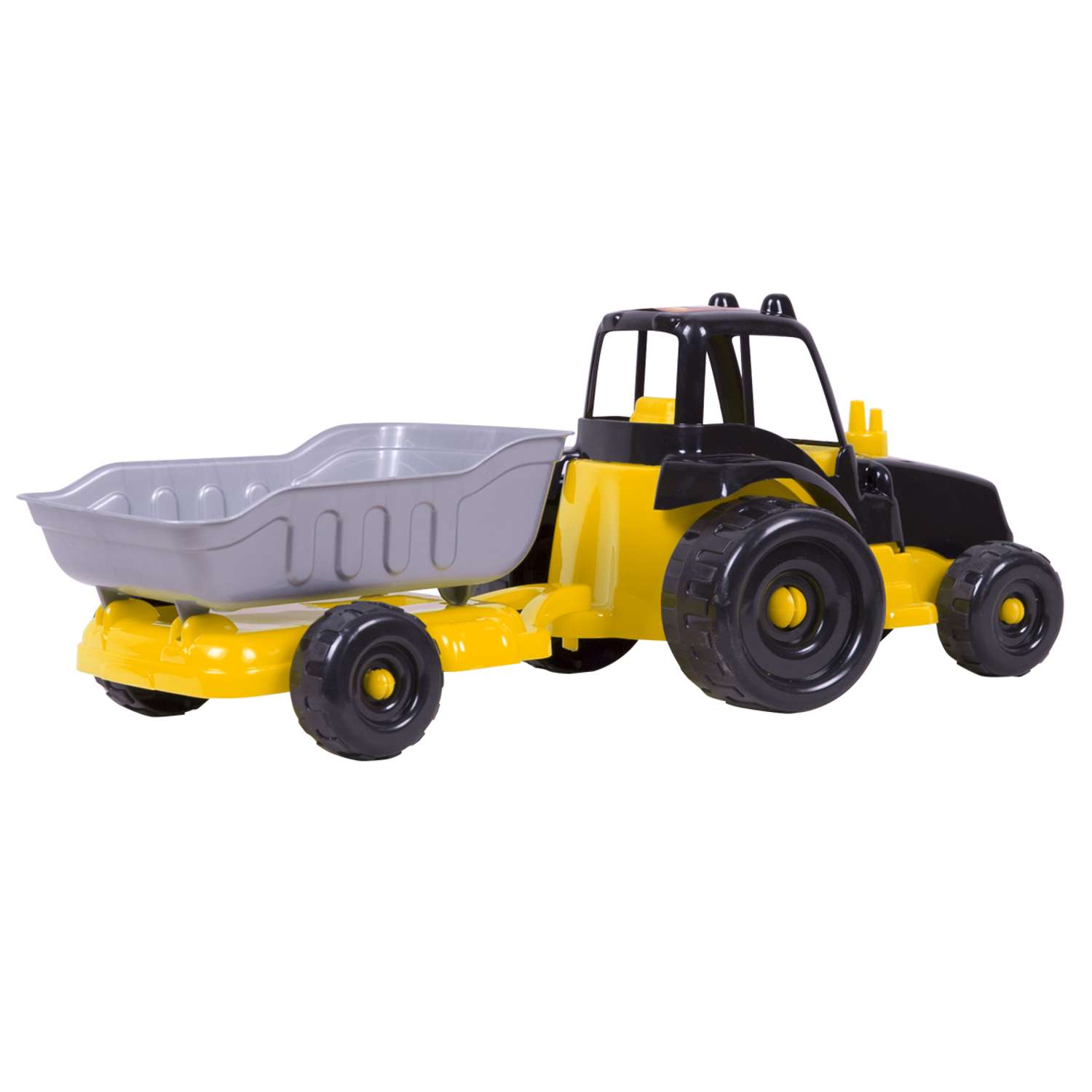 Трактор Zarrin Toys Farm 3 с прицепом H3/желтый-черный - фото 3