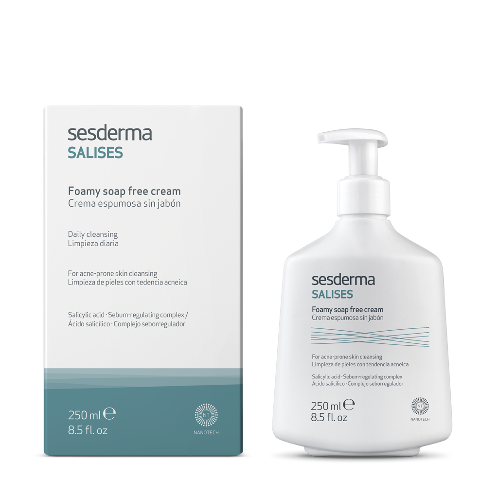 Средство для очищения Sesderma Salises – многофункциональный уход для жирной кожи склонной к акне - фото 2