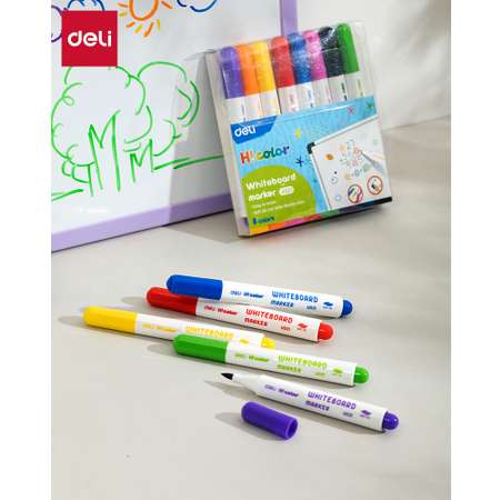 Набор маркеров для досок Deli EU021 H!Color 8 цветов