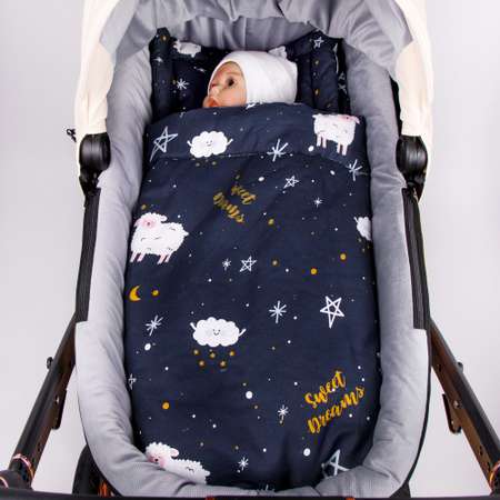 Комплект в коляску AmaroBaby Mommy Star Galaxy синий