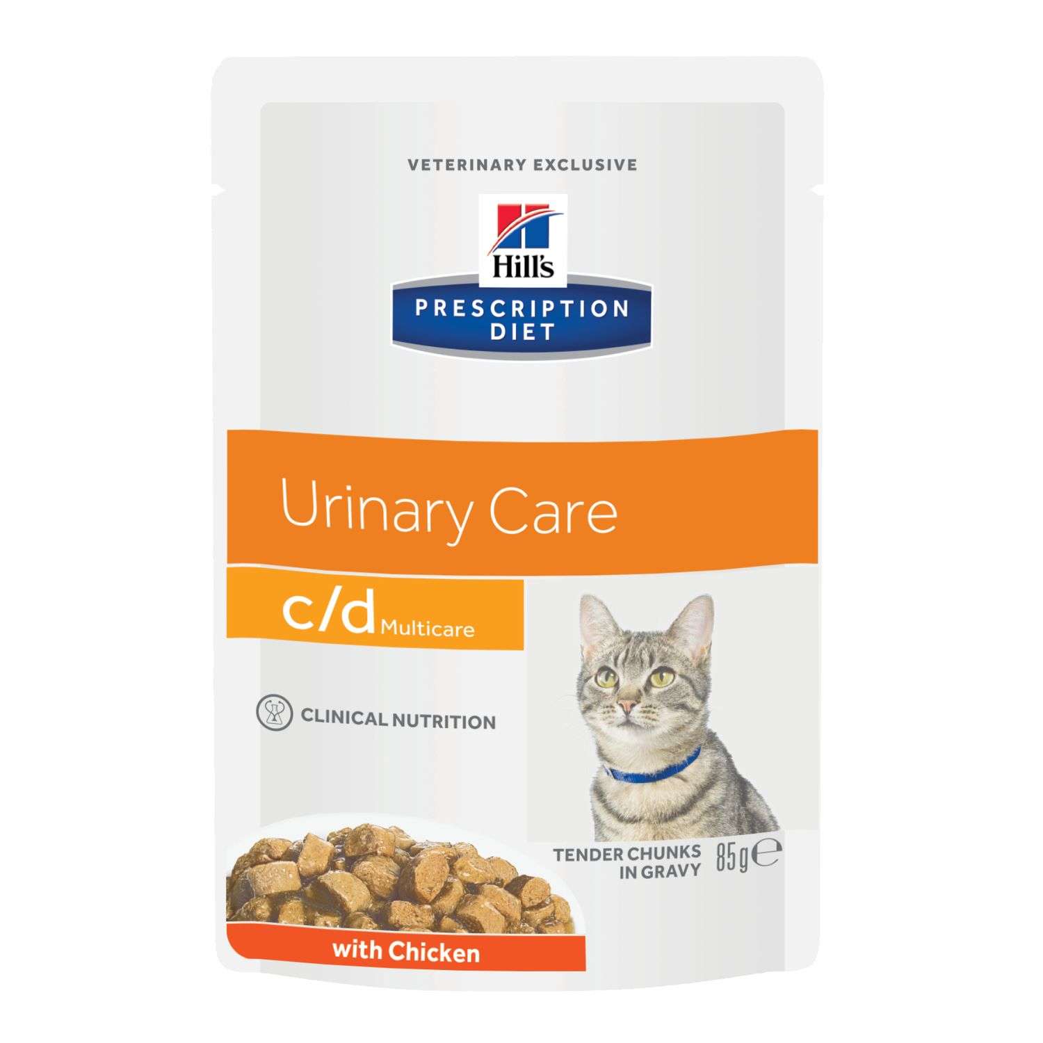 Корм для кошек HILLS 85г Prescription Diet c/d Multicare Urinary Care для  МКБ с курицей пауч