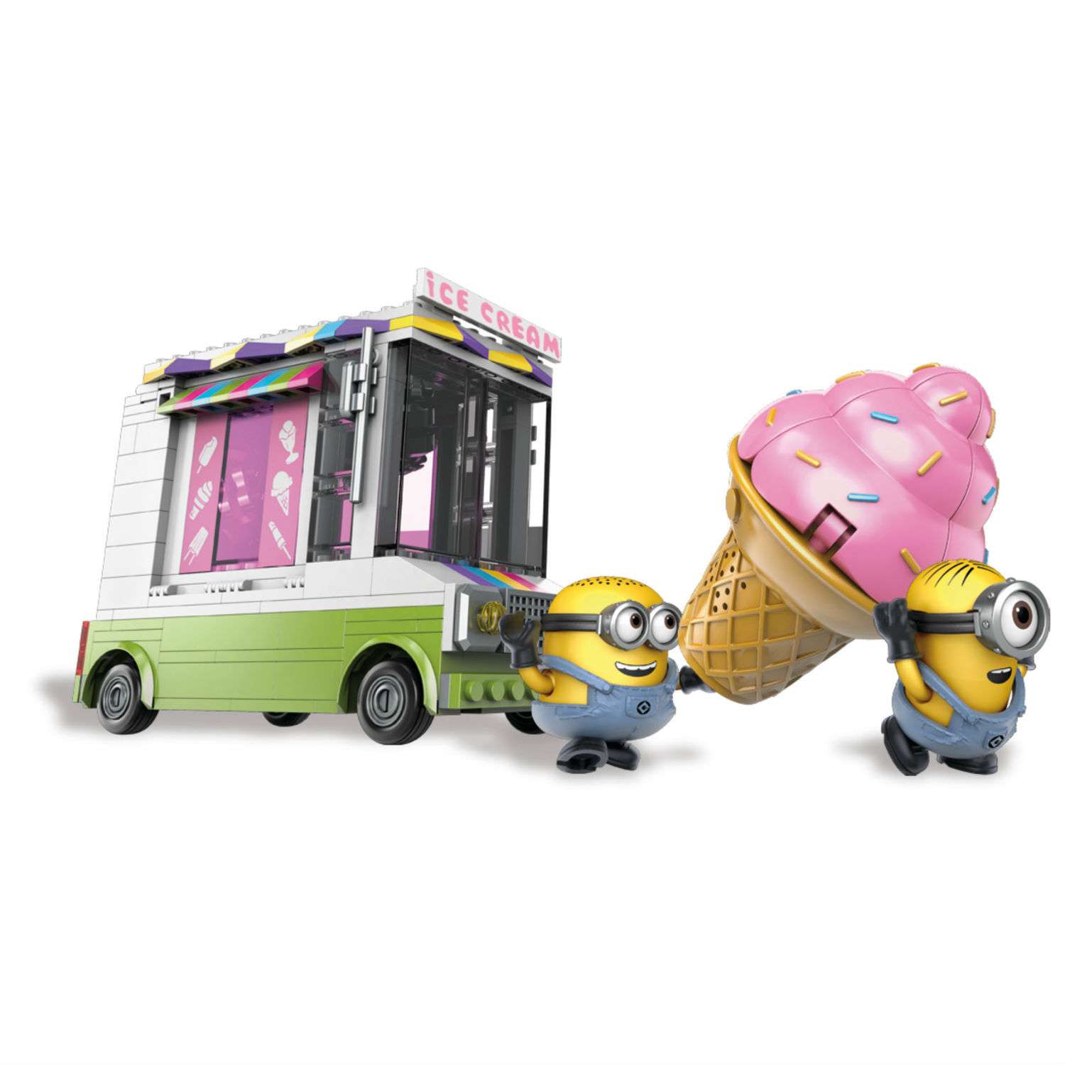 Набор Mega Bloks Миньоны: фургончик с мороженым - фото 2