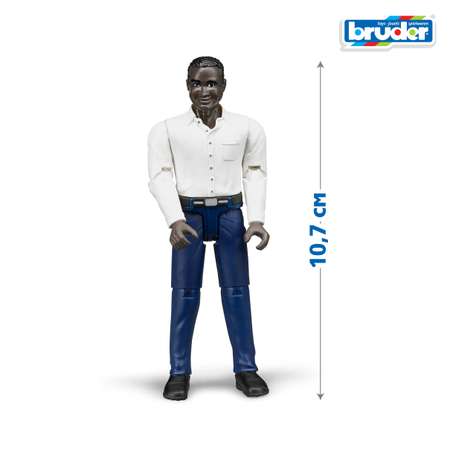 Фигурка Bruder Мужчина африканец в джинсах