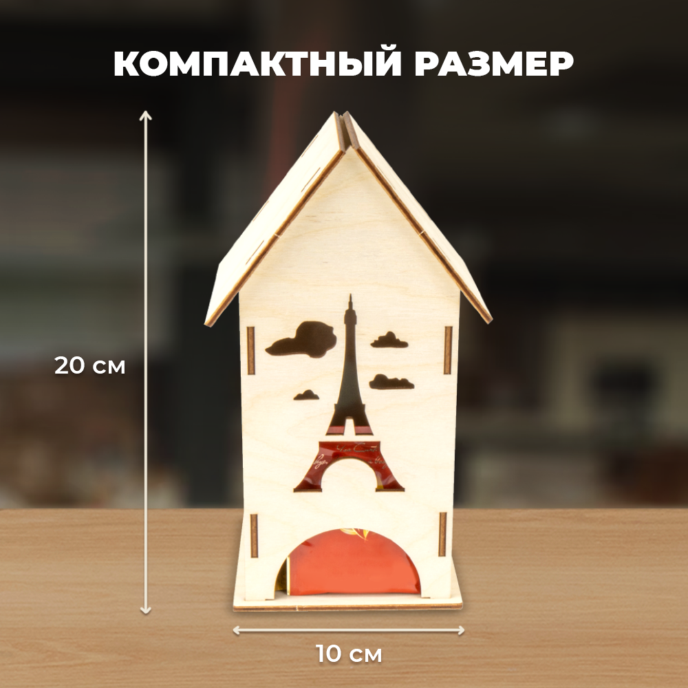 Конструктор из дерева LORI Чайный домик Париж купить по цене 272 ₽ в  интернет-магазине Детский мир