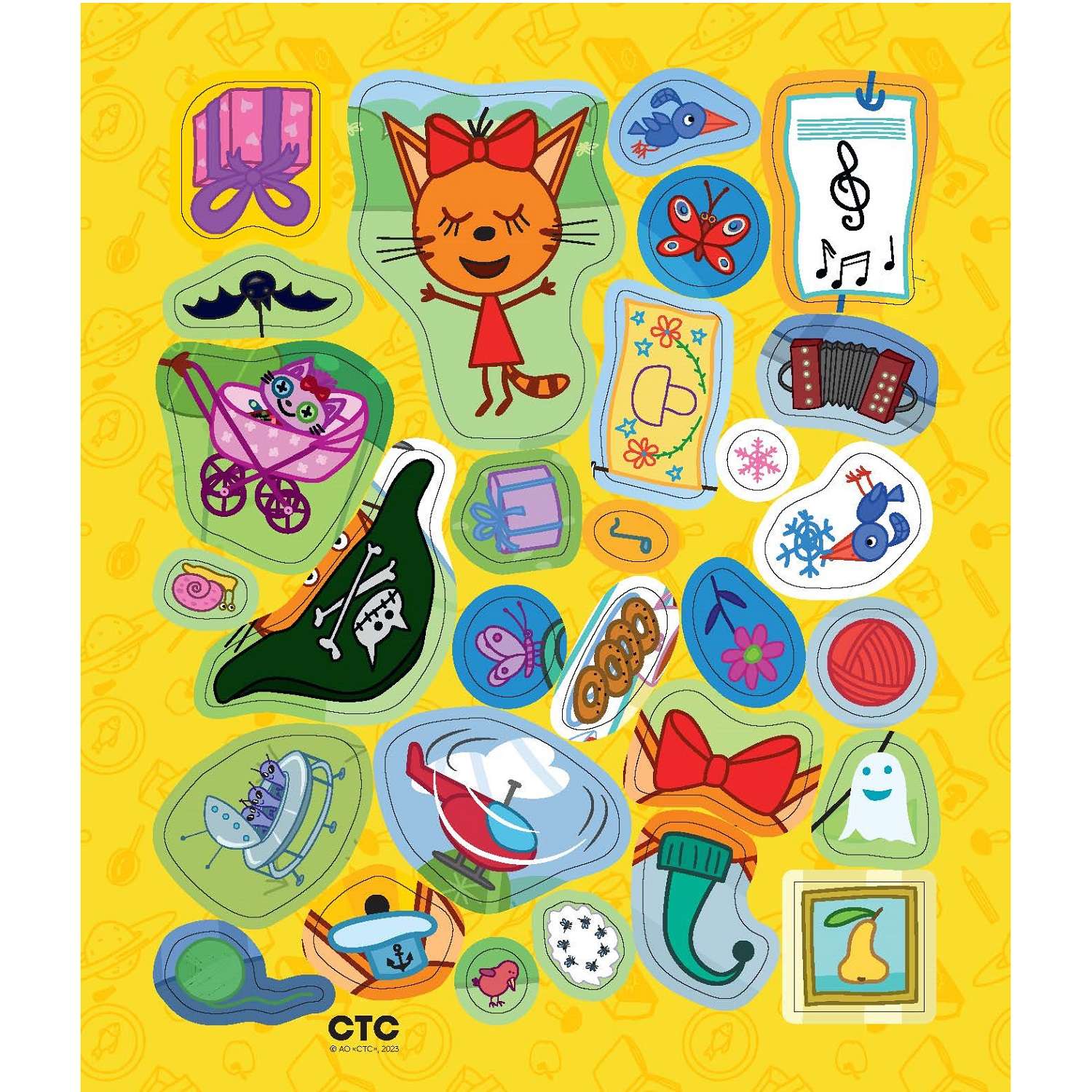 Книга ND Play Альбом для творчества с наклейками Подарок своими руками Три кота Море приключений - фото 2