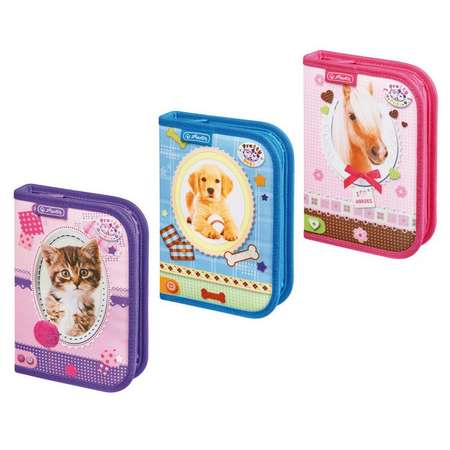 Пенал с наполнением Herlitz Pretty Pets 19 предметов