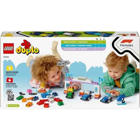 Конструктор LEGO Duplo Гоночные автомобили Формулы-1 10445