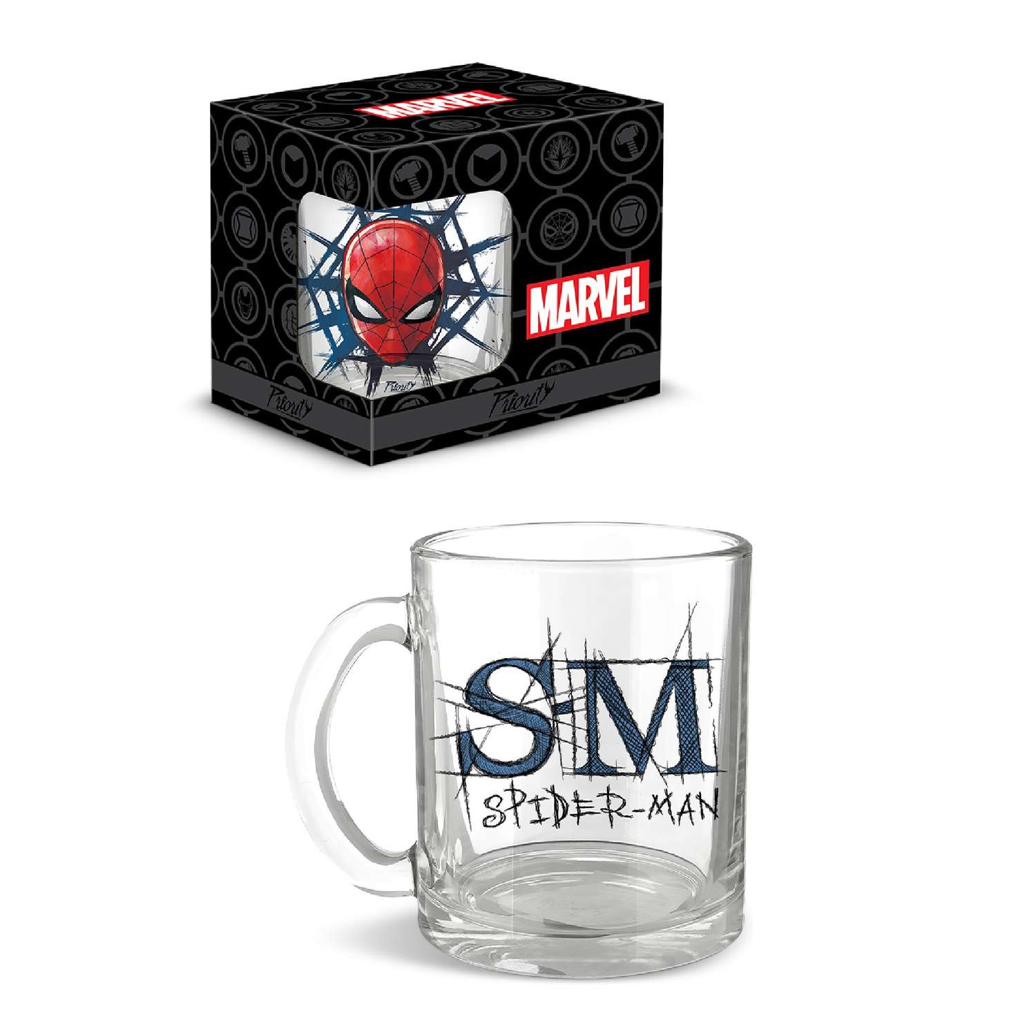 Кружка в подарочной упаковке PrioritY Marvel Человек-паук в подарочной коробке - фото 1