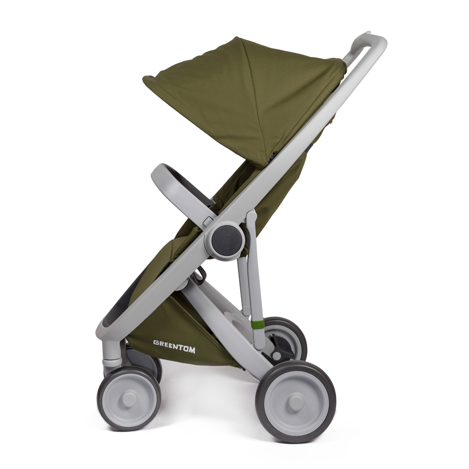 Прогулочная коляска Greentom Upp Classic Olive/Grey - фото 4