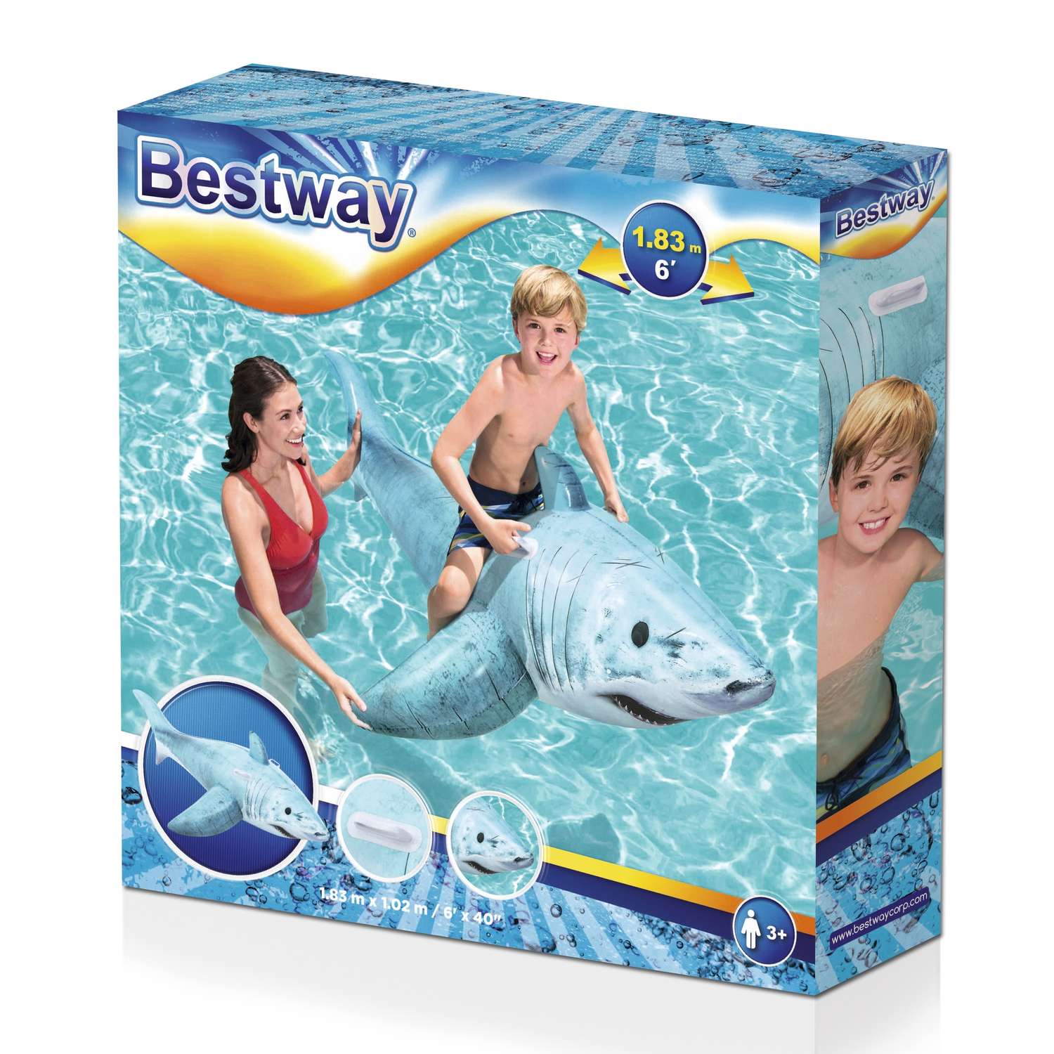 Игрушка надувная Bestway Акула для катания верхом 41405 - фото 2