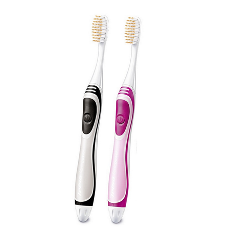 Электрическая зубная щетка TRISA Sonicpower akku 661864-Grey-Pink 2 шт