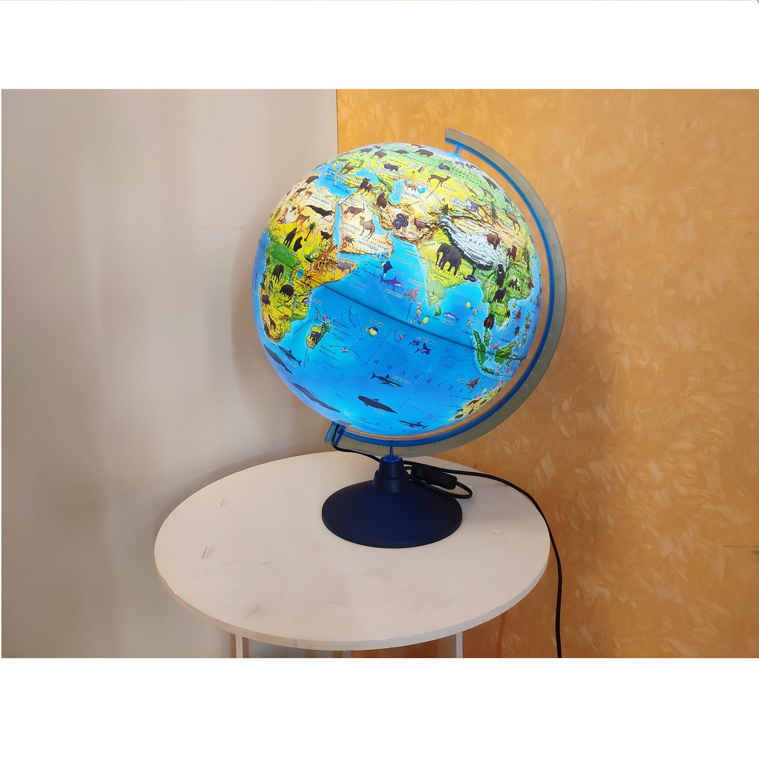 Глобус Globen Зоогеографический детский с LED-подсветкой 21 см - фото 11