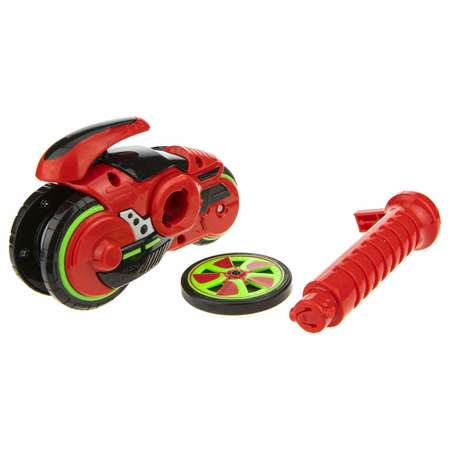 Игровой набор Hot Wheels Spin Racer Огненный Фантом с диском 12 см красный